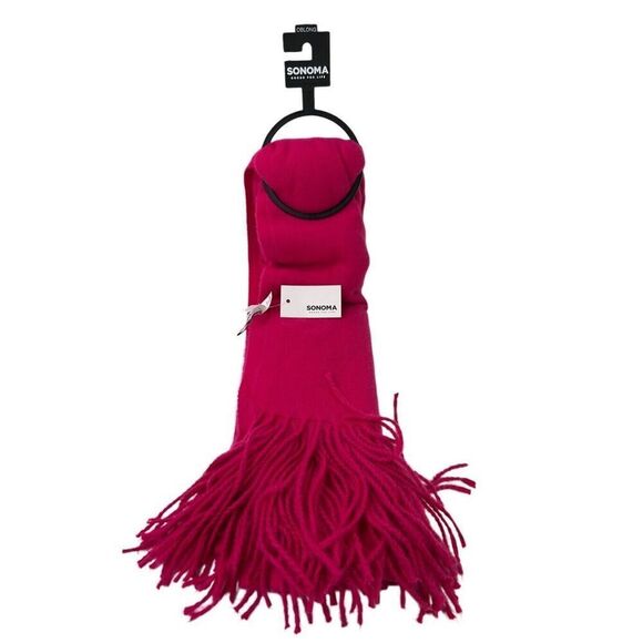 Women's Sonoma Goods For Life Pink Oblong Wrap Scarf , New With Tags, Super Soft - Picture 1 of 4